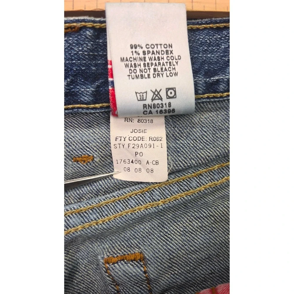 Lucky Brand Josie Jeans Womens 31 (Tag 34x31)Blue Mid Rise Bootcut Denim Stretch